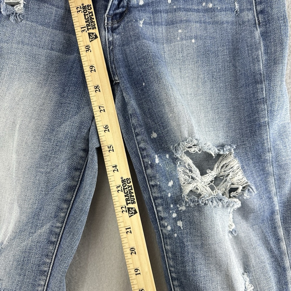 Judy Blue Jeans Womens 7/28 Boyfriend Fit Distressed Ripped Stretch JB82169LT - Picture 5 of 12